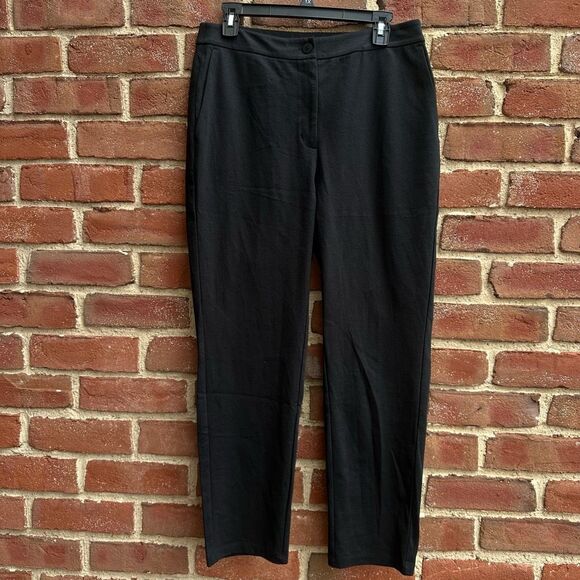 Eileen Fisher Women's $178 Organic Cotton Ponte Slim Pant medium - Picture 1 of 13